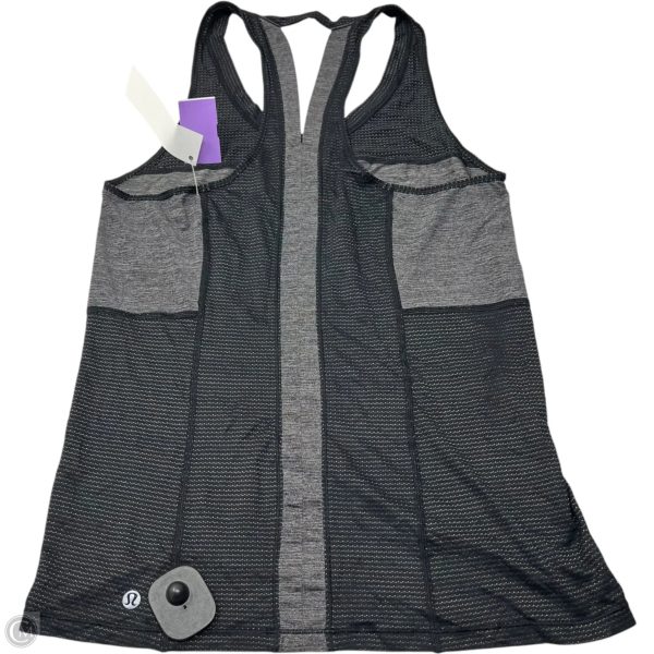 Athletic Tank Top By Lululemon In Black & Grey, Size: S Hot on Sale - Image 2