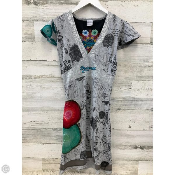 Dress Casual Midi By Desigual In Grey, Size: S Online Hot Sale