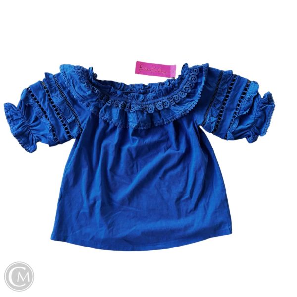 Top 3 4 Sleeve Designer By Lilly Pulitzer In Blue, Size: Xs Online