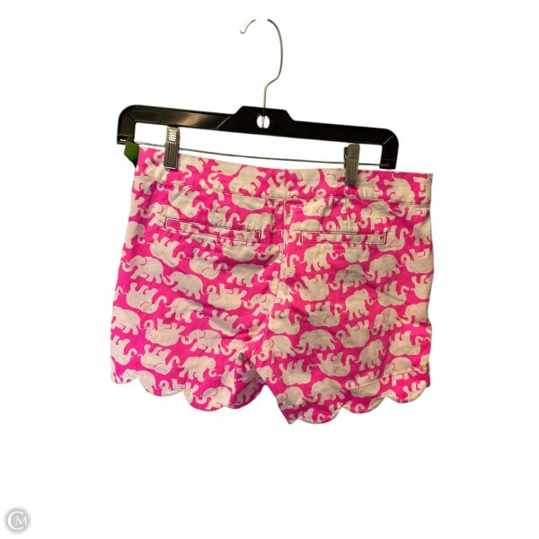 Shorts Designer By Lilly Pulitzer In Pink & White, Size: 0 For Discount - Image 2