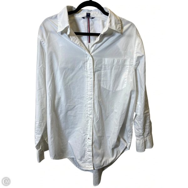 Top Long Sleeve By Tommy Hilfiger In White, Size: M Online