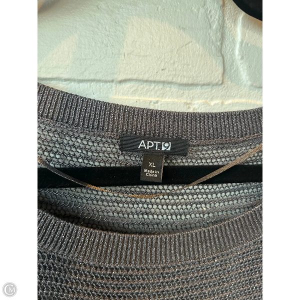 Sweater Short Sleeve By Apt 9 In Grey, Size: Xl For Sale - Image 2