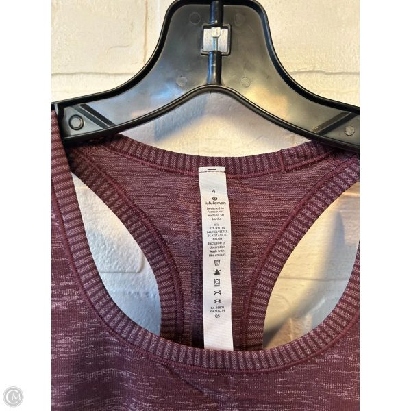 Athletic Tank Top By Lululemon In Red, Size: S Cheap - Image 2
