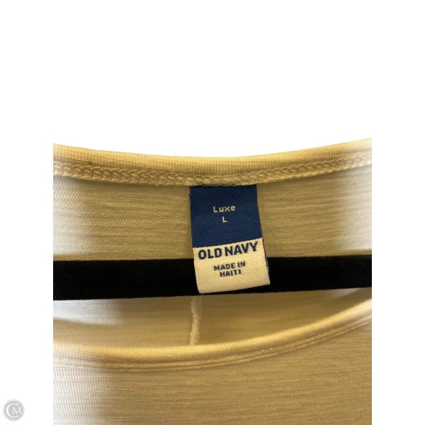 Top Short Sleeve By Old Navy In Cream, Size: L Online - Image 3