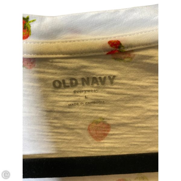 Top Short Sleeve By Old Navy In White, Size: L Hot on Sale - Image 3