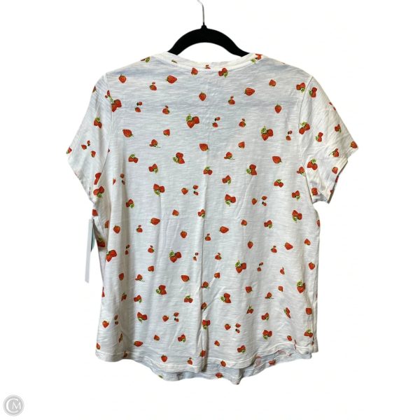 Top Short Sleeve By Old Navy In White, Size: L Hot on Sale - Image 2