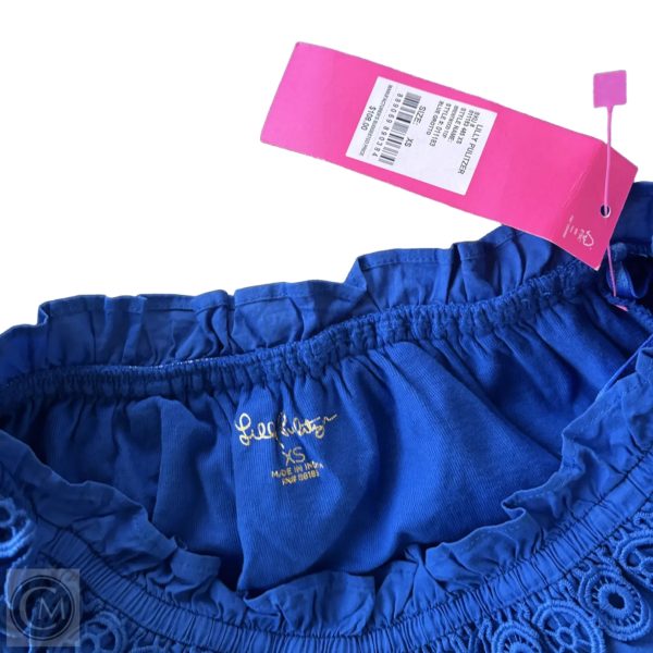 Top 3 4 Sleeve Designer By Lilly Pulitzer In Blue, Size: Xs Online - Image 3