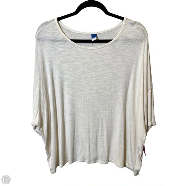 Top Short Sleeve By Old Navy In Cream, Size: L Online