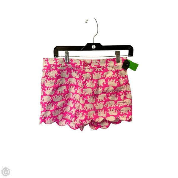 Shorts Designer By Lilly Pulitzer In Pink & White, Size: 0 For Discount