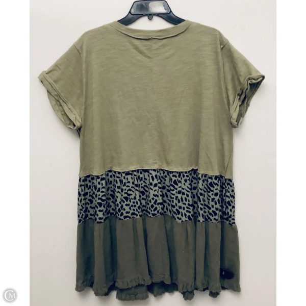 Top Short Sleeve By Umgee In Green, Size: Xl Supply - Image 2