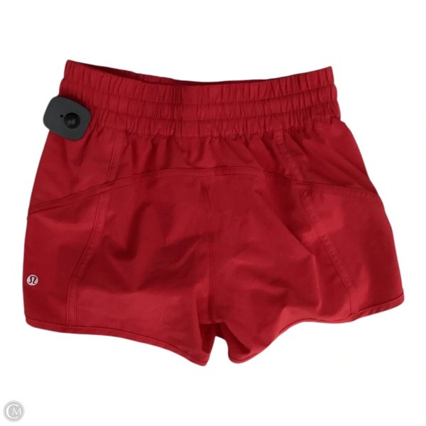 Athletic Shorts By Lululemon In Red, Size: 6 Online now - Image 2