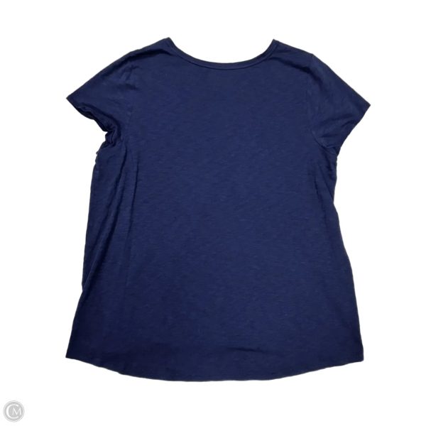 Top Short Sleeve Designer By Lilly Pulitzer In Navy, Size: Xxl Hot on Sale - Image 2