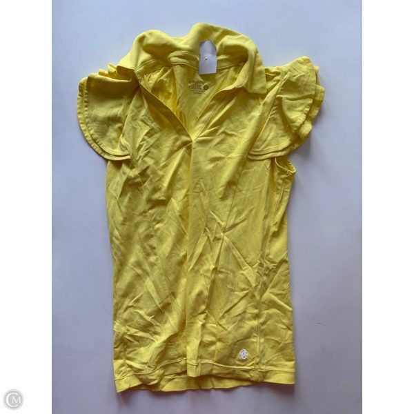 Top Short Sleeve Designer By Lilly Pulitzer In Yellow, Size: S For Cheap
