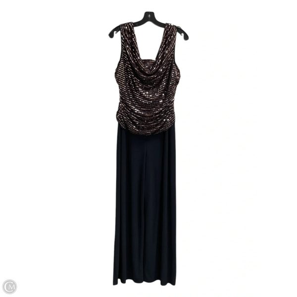 Jumpsuit By R And M Richards In Black, Size: Lp Fashion