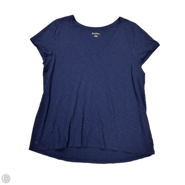 Top Short Sleeve Designer By Lilly Pulitzer In Navy, Size: Xxl Hot on Sale