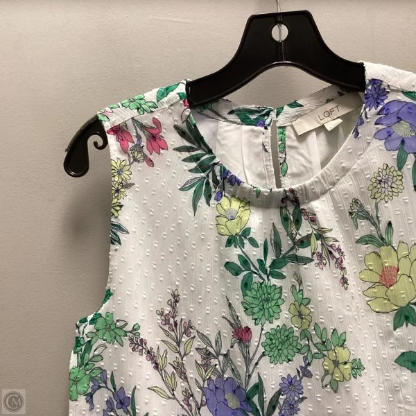 Top Sleeveless By Loft In White, Size: S Cheap - Image 3