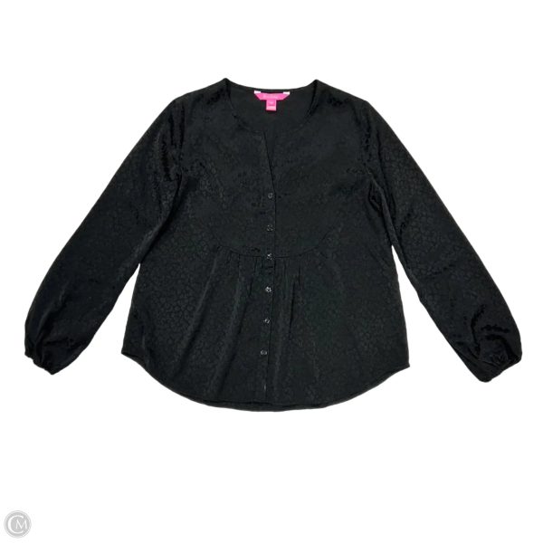 Blouse Designer By Lilly Pulitzer In Black, Size: Xs Sale