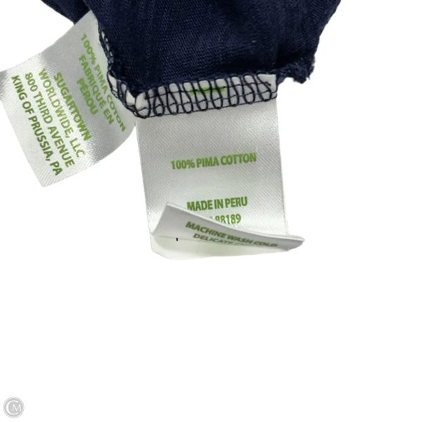 Top Short Sleeve Designer By Lilly Pulitzer In Navy, Size: Xxl Hot on Sale - Image 4