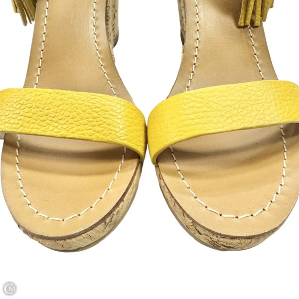 Sandals Heels Wedge By Boden In Yellow, Size: 8.5 Online Sale - Image 3