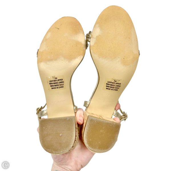 Sandals Designer By Lilly Pulitzer In Gold, Size: 7 Online - Image 5