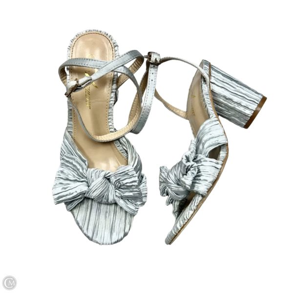Sandals Heels Block By Athlefit In Blue, Size: 6 Online Sale