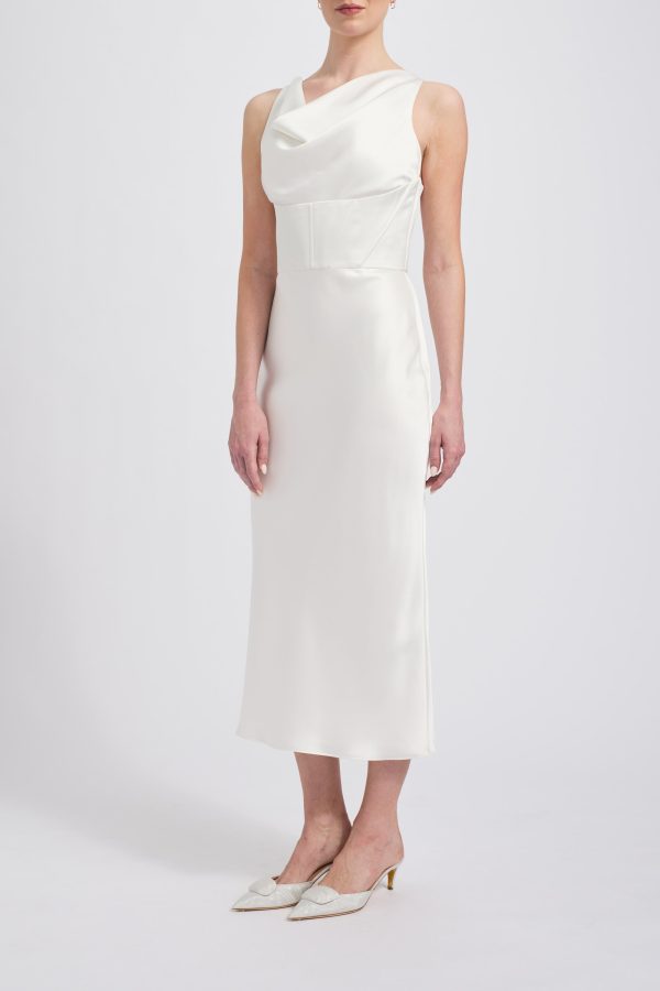 Fluid Satin Corset Dress Online - Image 3