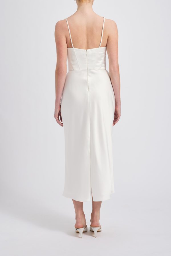 Fluid Satin Corset Dress Online - Image 4