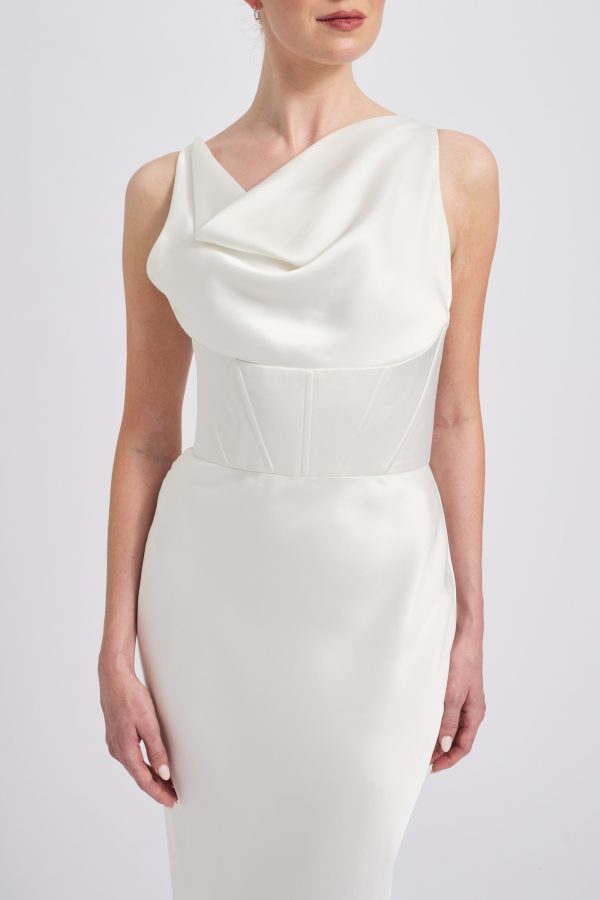Fluid Satin Corset Dress Online - Image 2