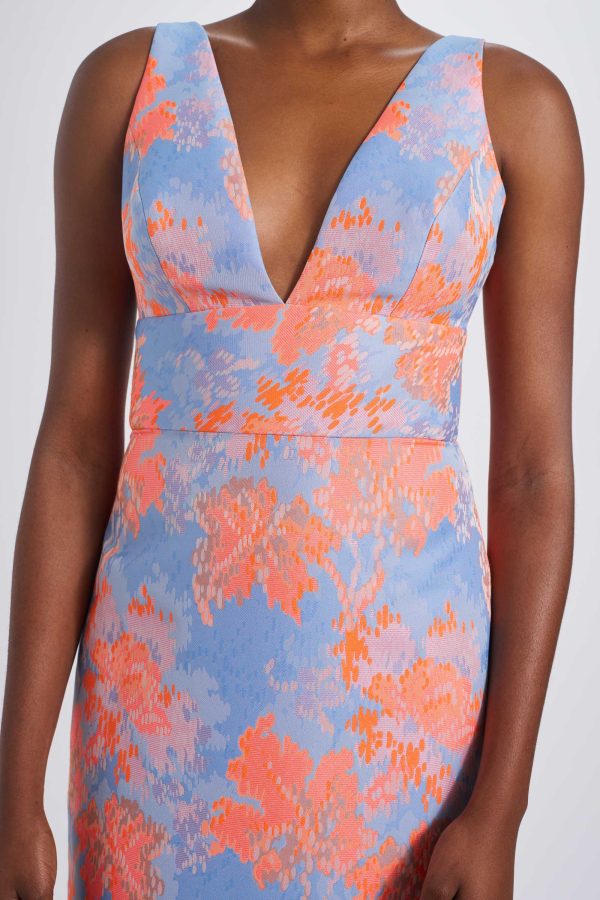 Abstract Jacquard Gown Online Hot Sale - Image 4