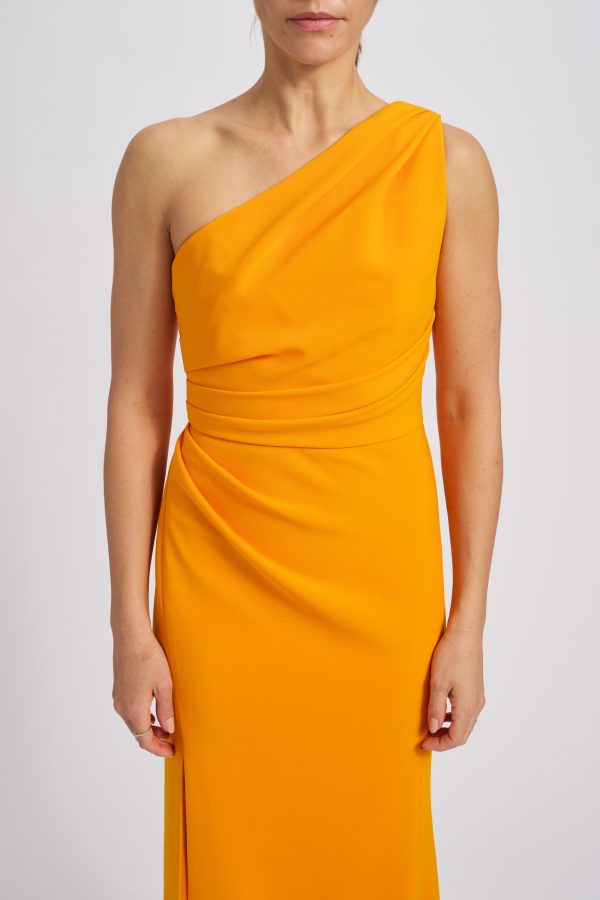 Stretch Crepe One-Shoulder Gown For Discount - Image 2