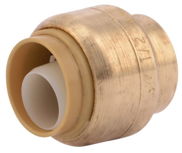 Sharkbite U514LFA4 Push End Stop, 1 2  x 1 2 , 200 psi, 4 Pack Online Hot Sale