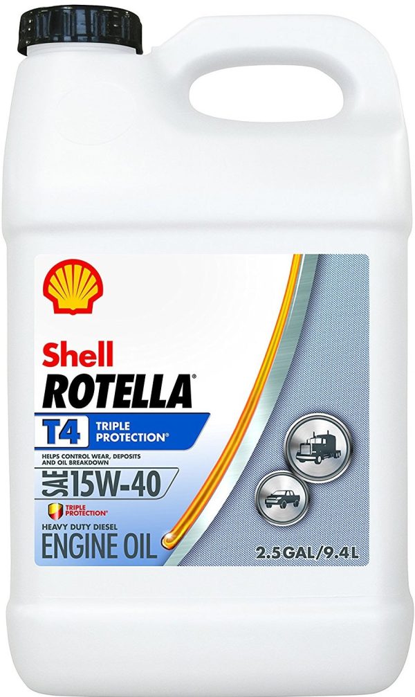 Shell 550045127 Rotella T4 Triple Protection Motor Oil, 2.5 Gallon For Cheap